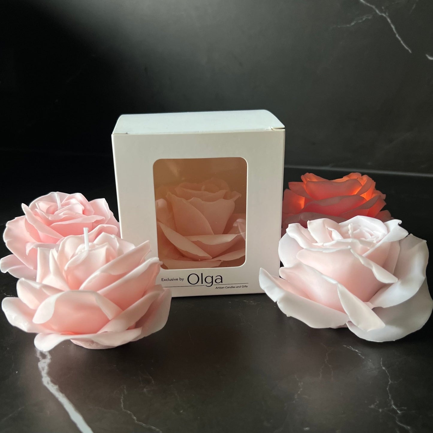 Velvet Kerze Pink - Exclusive by Olga