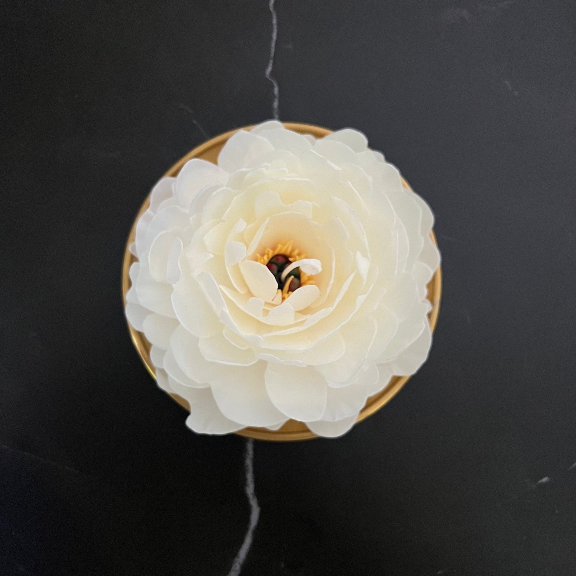 Signature Peony - Kerze Weiß - Exclusive by Olga