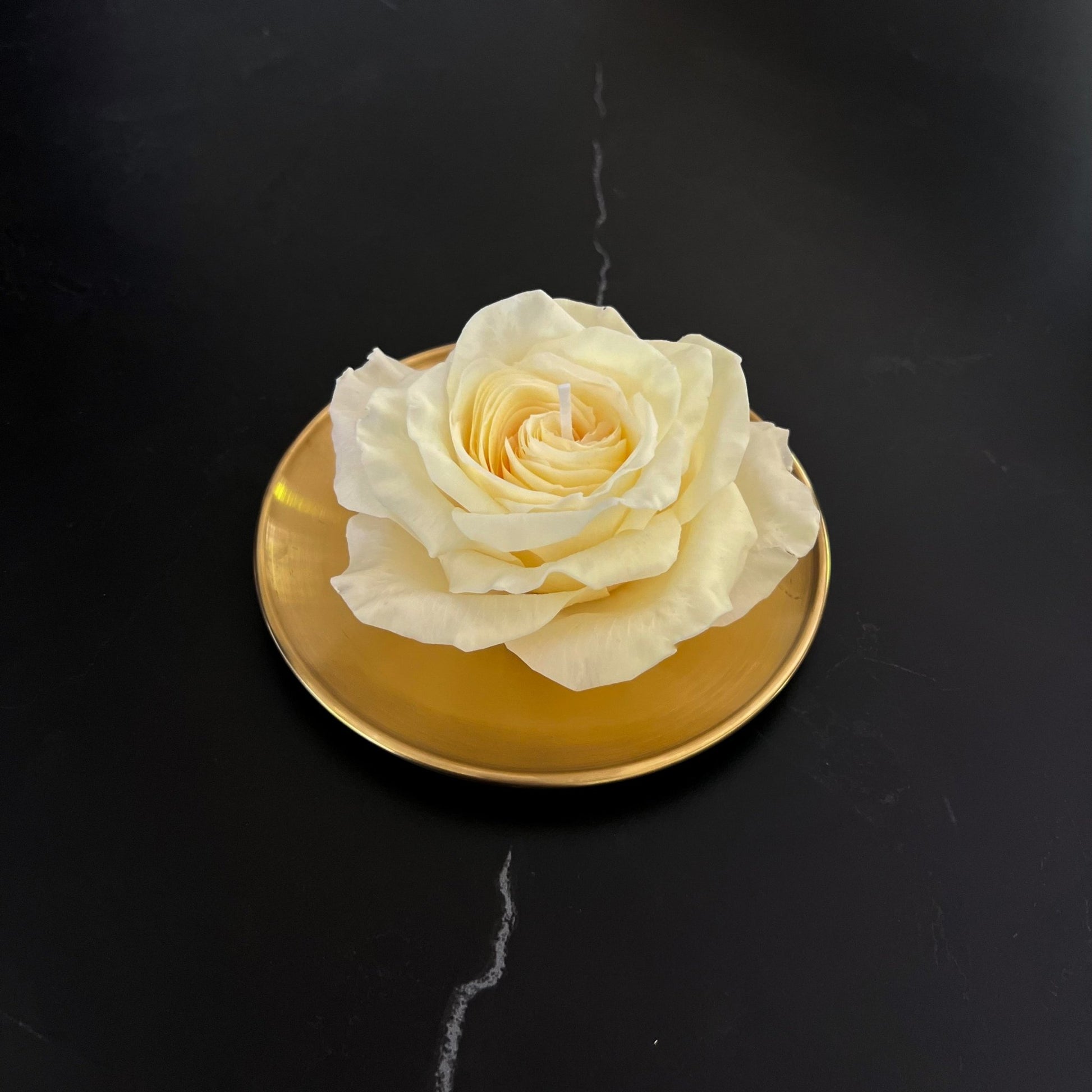 Signature Rosen - Kerze Gelb - Exclusive by Olga